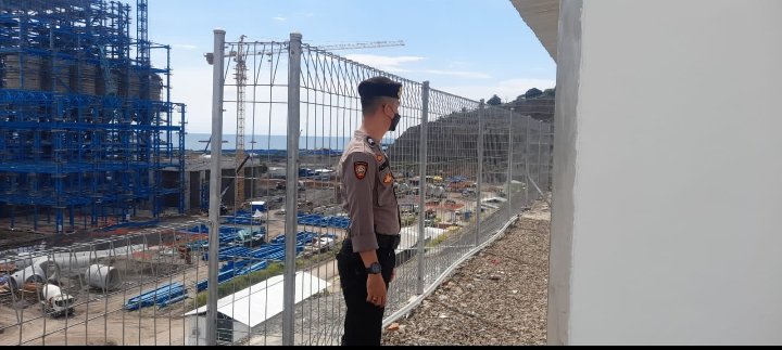 Cegah Gangguan, Ditpamobvit Polda Banten Lakukan Pengamanan PT Indo Raya Tenaga