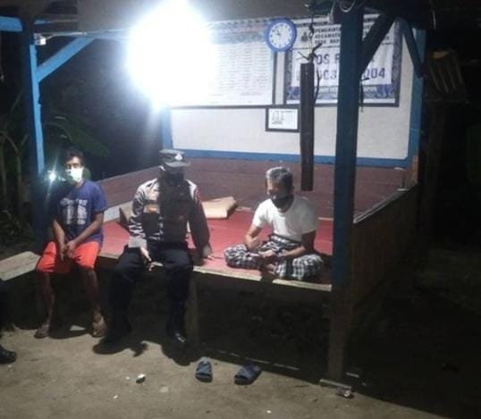 Polsek Rangkasbitung rutin Laksanakan giat ronda siskamling antisipasi gangguan Kamtibmas