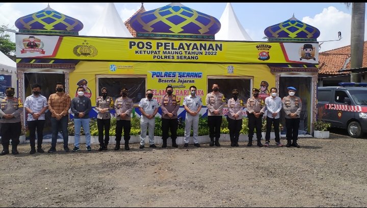 Pastikan Pelayanan Arus Balik, Kapolres Serang Tinjau Pospam Dan Posyan
