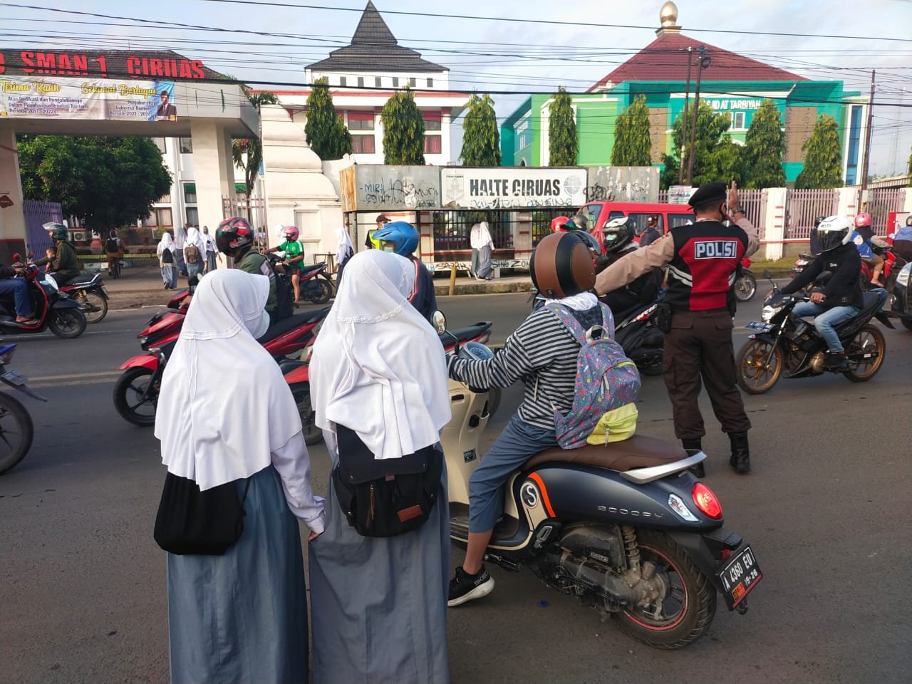 Berikan rasa aman, anggota Sat Samapta Polres Serang melaksanakan Turjawali
