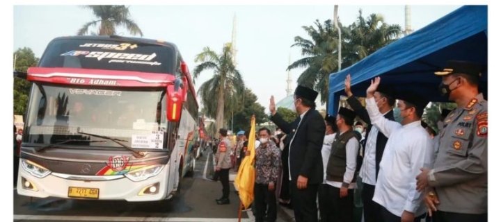 Pemprov Banten Lepas Jamaah Haji Kloter Pertama Provinsi Banten