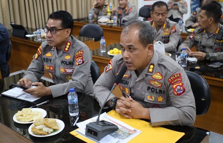 Polda Banten Gelar Anev Mingguan Terkait Gangguan Kamtibmas dan Laka Lantas
