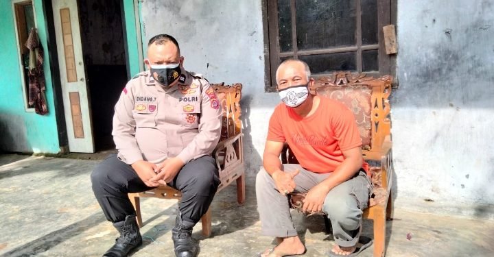 Kanit Sabhara Polsek Rangkasbitung Polres Lebak Giat Sambang dan Edukasi Harkamtibmas