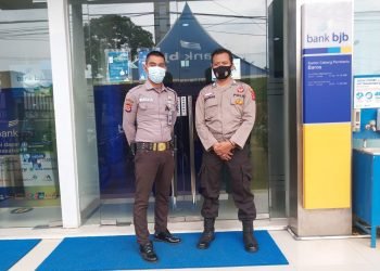 Pengamanan Obyek Vital Bank BJB Oleh Anggota Polsek Baros Polresta Serkot Polda Banten