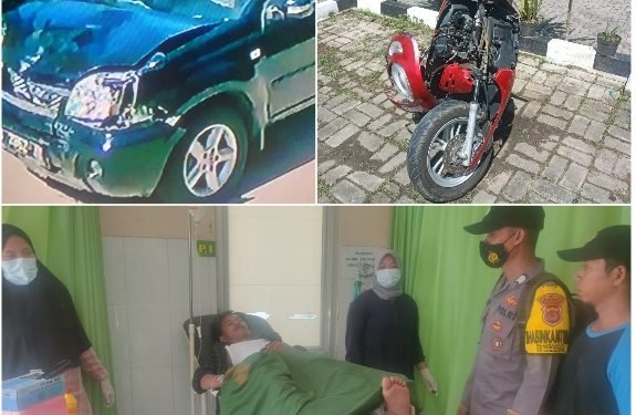 Kecelakaan Lalulintas Motor Vs Mobil di Jln Raya Cikeusal Panosogan