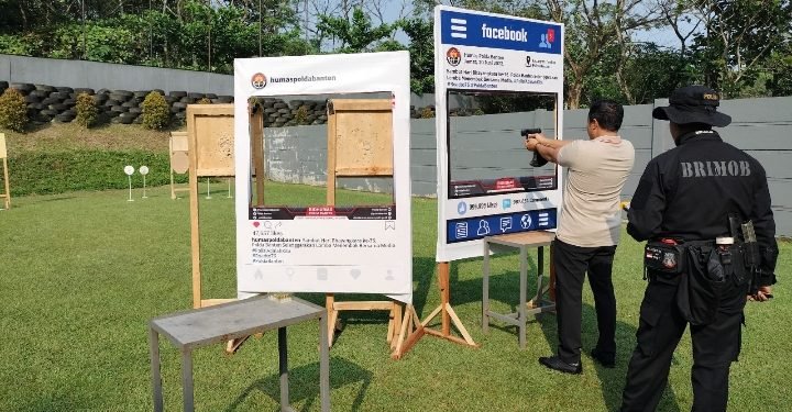 Guna Meningkatkan Kemampuan, Ditresnarkoba Polda Banten Latihan Menembak