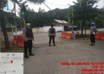 Polsek Curug Polresta Serkot Melaksanakan Sistem Pengamanan Mako di Sabtu Pagi.
