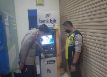 Polsek Serang Patroli Di ATM BJB Antisipasi Mencegah Kriminalitas.