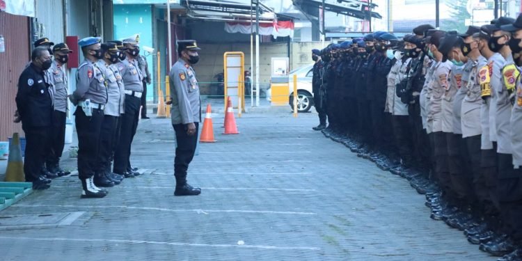 Polres Cilegon Polda Banten amankan aksi unras di PT.Dipo Star Finance