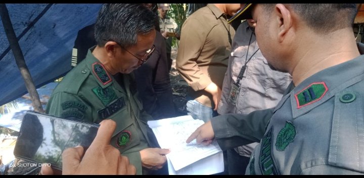 Polda Banten bersama Polhut KPH Banten Cek lokasi tambang batu bara di Perum perhutani