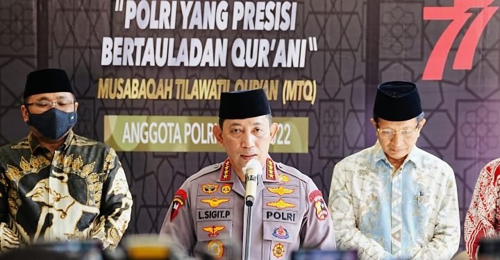 Anugerah MTQ Polri, Kapolri Berharap Terbentuknya SDM Unggul Berakhlak yang Diharapkan Masyarakat