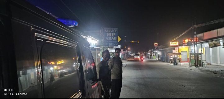 Cegah Gangguan Kamtibmas,Personel Polsek Tirtayasa Rutin Melaksanakan Patroli KRYD Malam Hari