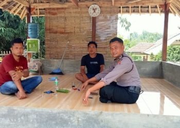 Ka Unit Binmas Jalin Kemitraan dan Edukasi Kamtibmas Kepada Pokdar Kamtibmas Rangkasbitung