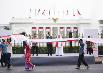 Di Acara Kirab Merah Putih, Kapolri Gelorakan Semangat Persatuan-Kesatuan Bangsa