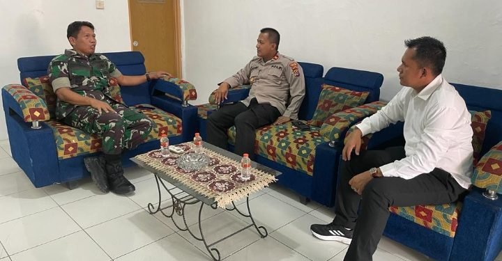 Perkuat soliditas TNI dan Polri, Kapolsek Kopo Polres Serang sambangi Koramil