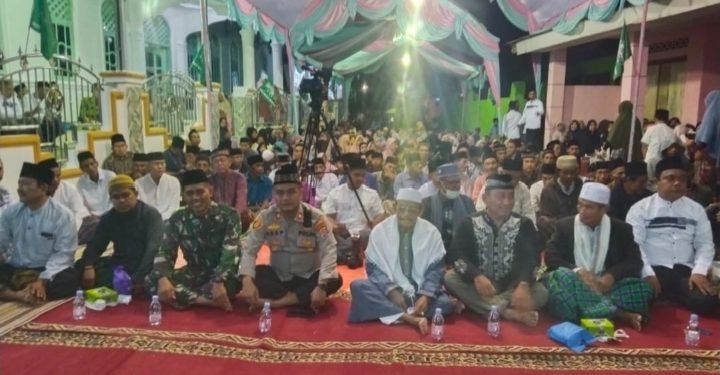 Guyub Bersama Para Tokoh Ulama Umaro, Kapolsek Mancak Polres Cilegon Polda Banten Hadiri Peringatan Maulid Nabi Muhammad SAW