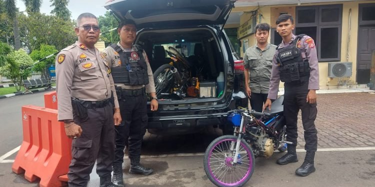 Hendak Balap Liar, Tim Jawara Polres Cilegon Amankan 2 Sepeda Motor