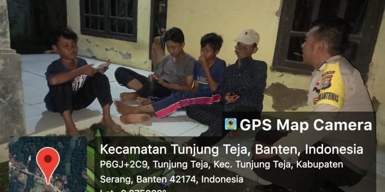 Cegah Tawuran Pemuda atau Remaja Dengan Patroli Dialogis KRYD di Darkum Subsektor Tunjung Teja Polsek Petir Polres Serang