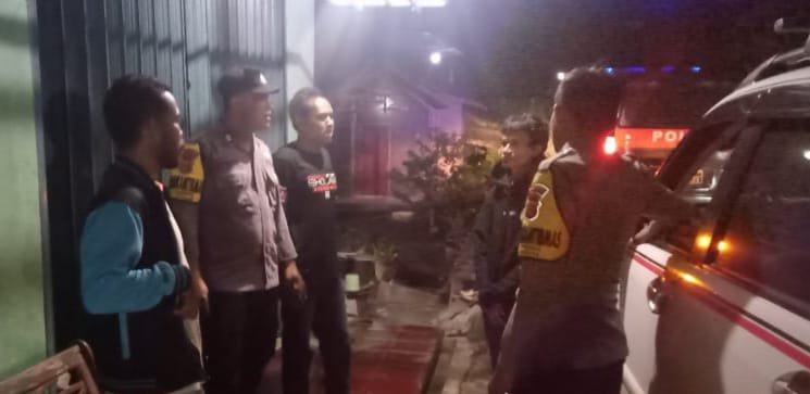 Antisipasi Gangguan Kamtibmas Malam Hari, Jajaran Polsek Mancak Polres Cilegon Polda Banten Gelar Patroli Cipta Kondisi
