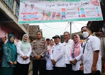 Kapolres Pandeglang Hadiri Bulan Penimbangan Anak di Majasari