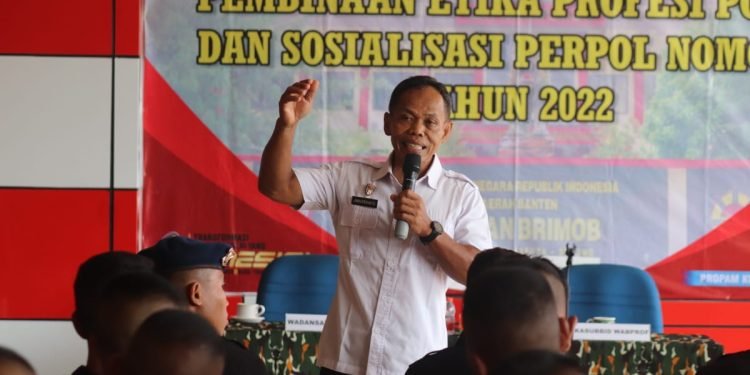Satbrimob Polda Banten Ikuti Pembinaan Etika Profesi Polri
