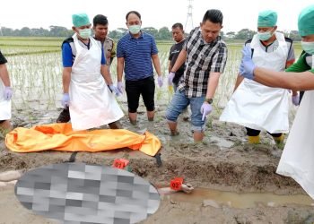 Respon Cepat Polresta Serang Kota Cek dan Olah TKP Temu Mayat di Persawahan