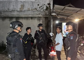 Guna Ciptakan Situasi Aman dan Kondusif, Personel Satbrimob Polda Banten Rutin Patroli