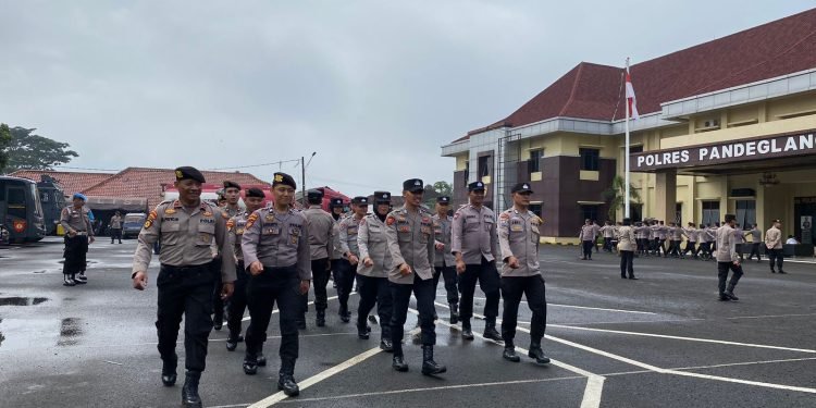 Polres Pandeglang Gelar Latihan Perdaspol Guna Tingkatkan Disiplin dan Kemampuan Personil