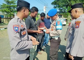 Tingkatkan kedisiplinan, Kapolsek Malingping Polres Lebak pimpin apel pagi