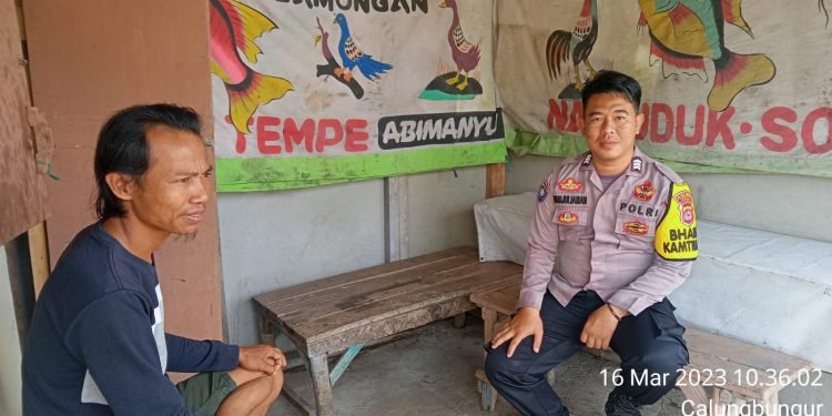 Kegiatan Rutin Bhabinkabtibmas Polsek Sajira Melaksankan Giat Sambang dan Patroli di Desa Binaan