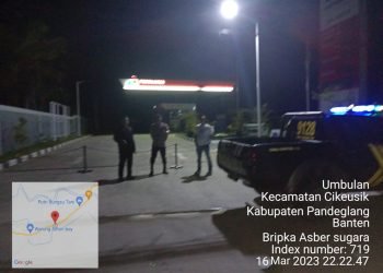 Polsek Cikeusik laksanakan kegiatan Patroli Malam Dalam Rangka Memelihara Kamtibmas Di Wilayah Hukum Polsek Cikeusik Malam Tadi