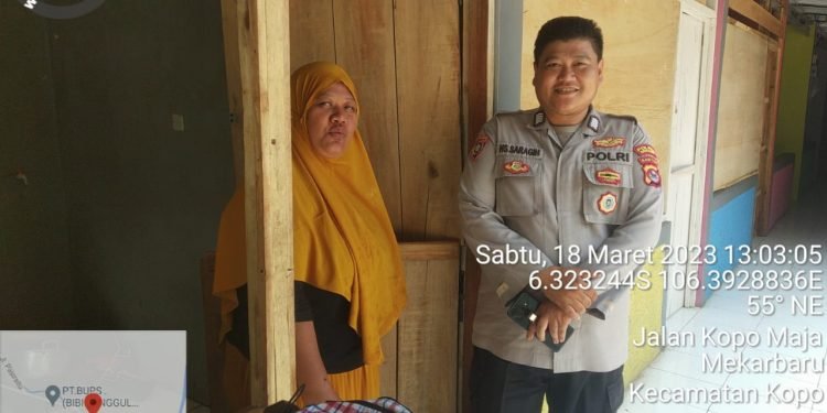 Sambang Kerumah Warga Bhabinkamtibmas Polsek Kopo Polres Serang Berikan Himbauan Kamtibmas