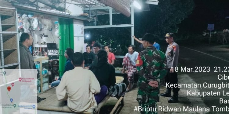 Kapolsek Curugbitung Polres Lebak Pimpin Pelaksanaan KRYD dan Patroli Gabungan Bersama Muspika