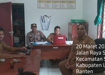 Kapolsek Sobang Polres Lebak  Laksanakan Giat Program Quick Wins Prevsisi, Sambang Silaturahmi Berkujung Mendatangi Kantor Desa Majasari  Kec.Sobang Kab .lebak