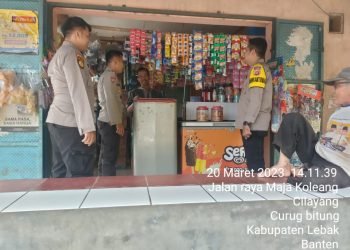 Menjelang Bulan Suci Ramadhan 1444 H/2023 M, Polsek Curugbitung Polres Lebak Kembali Melaksanakan Ops Pekat l Maung 2023