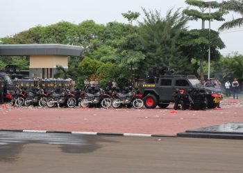 Antisipasi Gangguan Keamanan Saat Pemilu, Polda Banten Gelar Simulasi Pengamanan