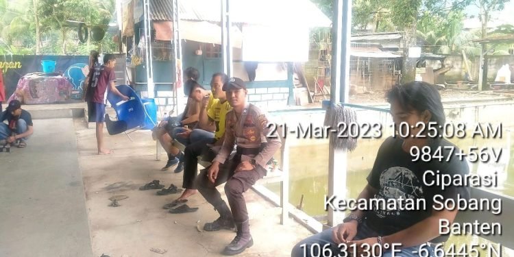 Bhabinkamtibmas Polsek Sobang Polres Lebak Sambangi warga di Desa Binaan