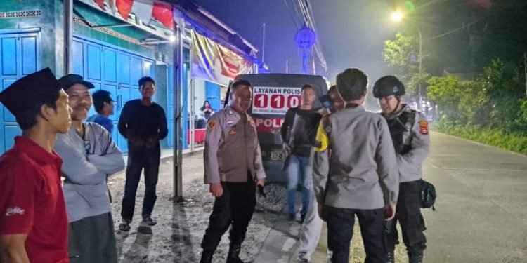 Antisipasi Rawan Kriminalitas Diobjek Vital Dengan Patroli Dialogis KRYD Polsek Petir Polres Serang dan Kontrol Siskamling