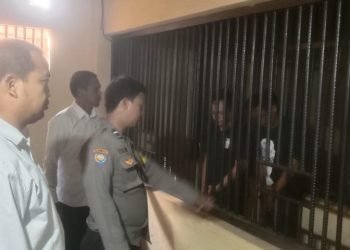 Cek Kondisi Tahanan,Personel Polsek Ciwandan Polres Cilegon Polda Banten Kontrol Tahanan Secara Rutin