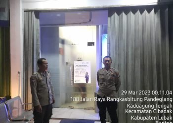Polsek Cibadak Polres Lebak Rutin Laksanakan Giat Patroli Malam Ke Obyek Vital