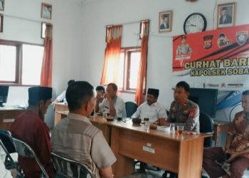 Jum’at Curhat, Kapolsek Sobang bersama paguyuban RT/RW Se Desa Sobang Kec. Sobang