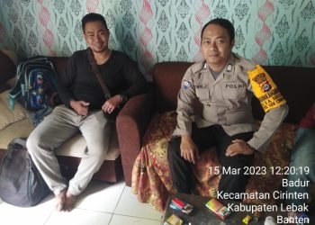 Bhabinkamtibmas Polsek Cirinten Polres Lebak Laksanakan Giat Patroli Dan Sambang