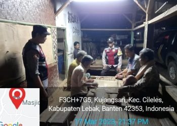 Polsek Cileles Polres Lebak Intens Laksanakan Giat Patroli Dialogis Ke Pemukiman Warga