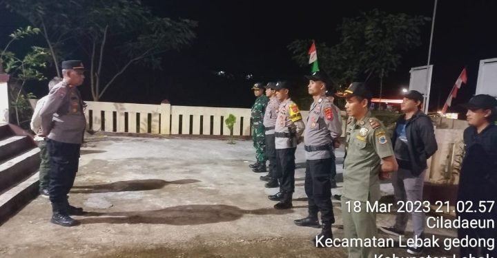 Ciptakan Rasa Aman KaPolsek Lebakgedong Polres Lebak Pimpin Patroli Gabungan KRYD