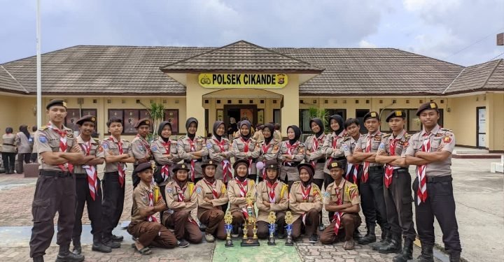 Saka Bhayangkara Polsek Kopo Polres Serang Juara Umum Dalam Perlombaan Posebha
