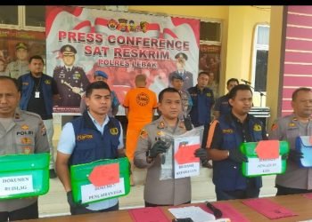 Diduga Korupsi Pelepasan Tanah Desa, Mantan Kades Tambak Baya diamankan Sat Reskrim Polres Lebak