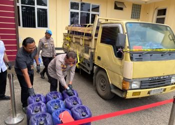Polres Lebak Amankan Truk Berisi 3,8 Ton BBM Subsidi, Diduga Mau Dijual Ilegal