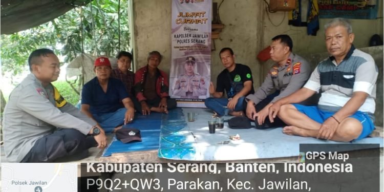 Jumat Curhat, Polsek Jawilan Polres Serang Tampung Keluhan Masyarakat di Desa Kareo
