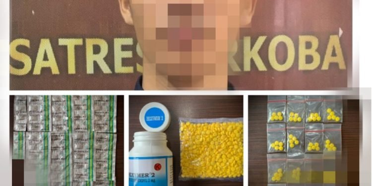 Polres Pandeglang Amankan Pemuda Pengedar Ratusan Obat Keras