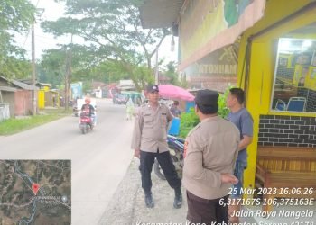 Antisipasi Gangguan Kamtibmas Menjelang Buka Puasa Polsek Kopo  Polres Serang Rutin Melaksanakan Patroli KRYD